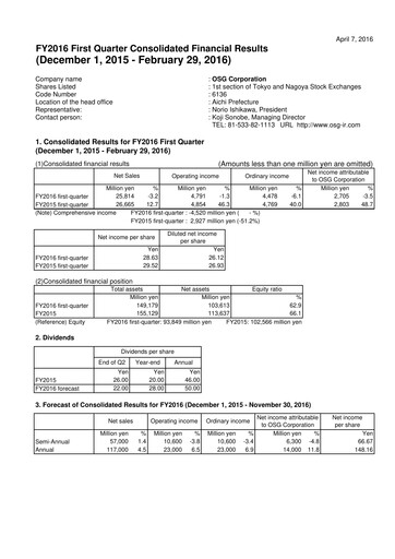 Thumbnail OSG Corporation Quarterly Report 2016-q1