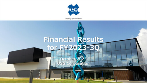 Thumbnail OSG Corporation Quarterly Report 2023-q3