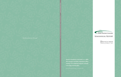 Thumbnail NTT UD REIT Investment Corporation Half-year Report 2013-h2