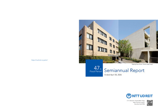 Thumbnail NTT UD REIT Investment Corporation Half-year Report 2026-h1