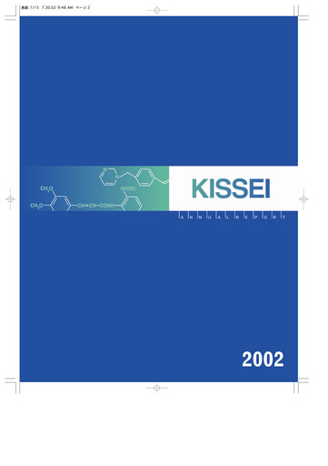 Thumbnail Kissei Pharmaceutical Annual Report 2002