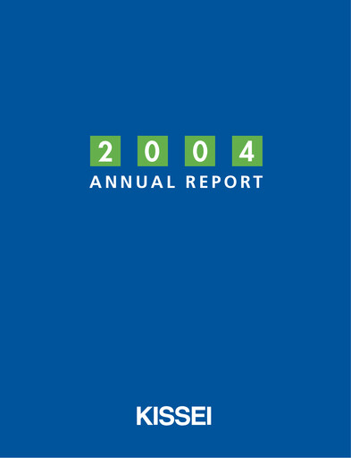 Thumbnail Kissei Pharmaceutical Annual Report 2004