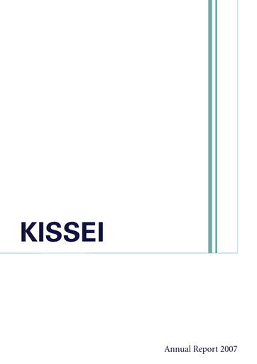 Thumbnail Kissei Pharmaceutical Annual Report 2007