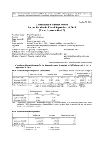 Thumbnail Orient Corporation Half-year Report 2023-h1
