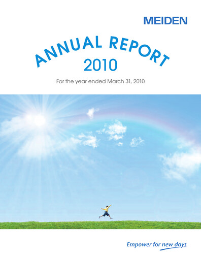 Miniature Meidensha Corporation Rapport annuel 2010