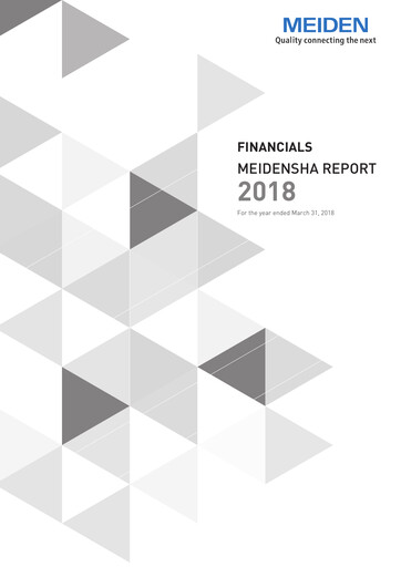Thumbnail Meidensha Corporation Financial Statement fy2018