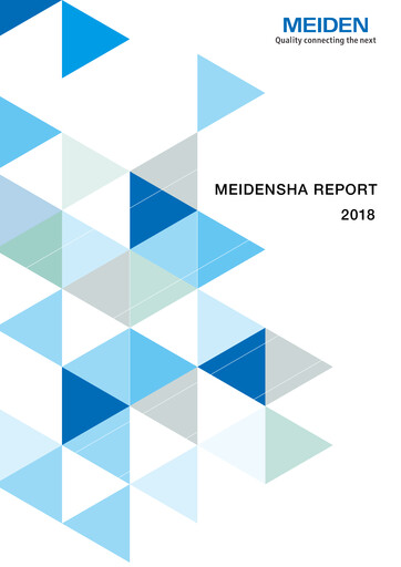 Thumbnail Meidensha Corporation Sustainability Report 2018