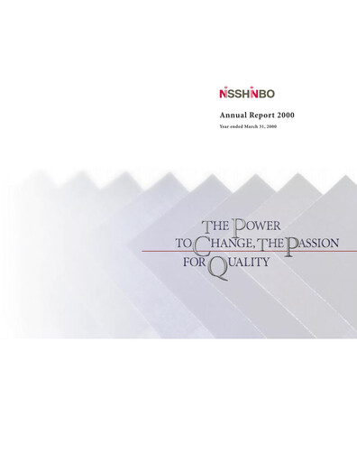 Vorschaubild Nisshinbo Holdings Jahresbericht 2000