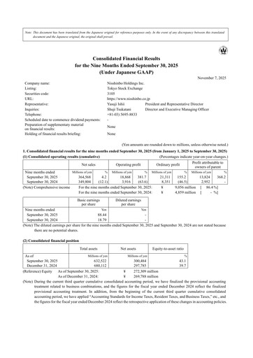 Thumbnail Nisshinbo Holdings Quarterly Report 2025-q3