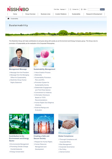 Thumbnail Nisshinbo Holdings Sustainability Report 2024