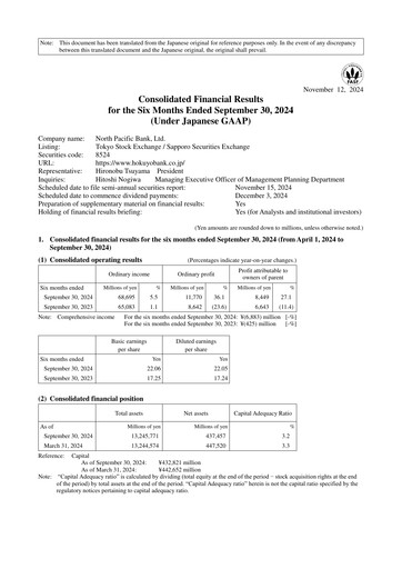 Thumbnail North Pacific Bank Half-year Report 2024-h1