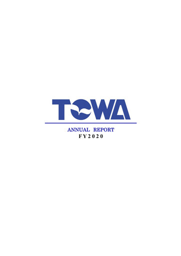 Thumbnail TOWA Corporation Annual Report 2020