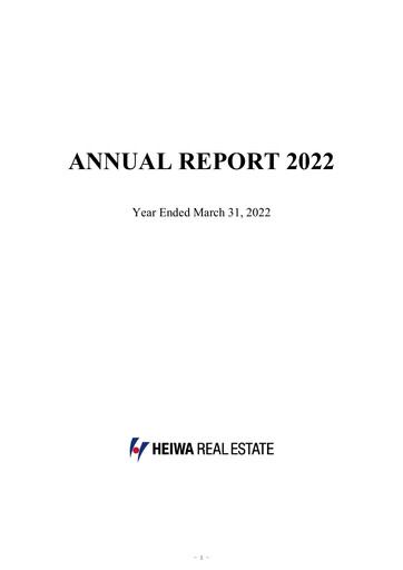 Thumbnail Heiwa Real Estate Annual Report 2022