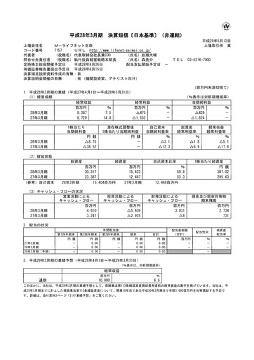 Thumbnail Lifenet Insurance Company Financial Report fy2016