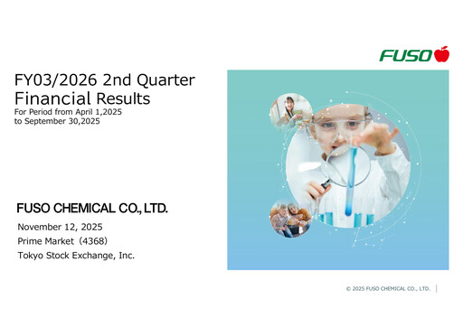Thumbnail Fuso Chemical Quarterly Report 2025-q2