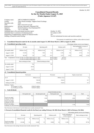 Thumbnail ARCS Company Limited Half-year Report fy2025-h1