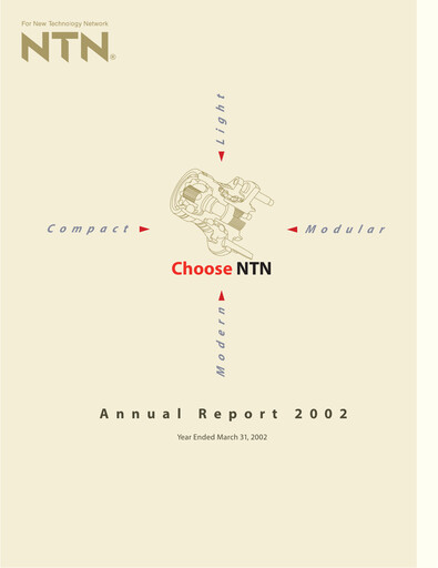 Thumbnail NTN Corporation Annual Report 2002