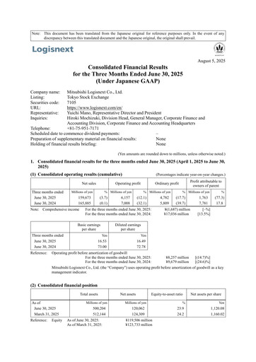 Thumbnail Mitsubishi Logisnext Quarterly Report 2025-q1