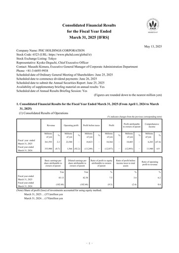 Thumbnail PHC Holdings Corporation Financial Statement fy2024