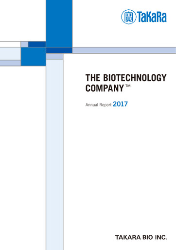 Thumbnail Takara Bio Annual Report 2017