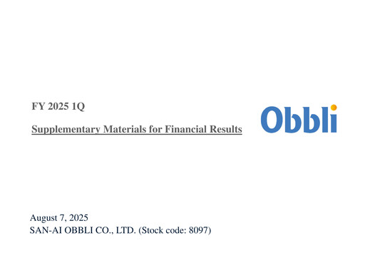 Thumbnail San-Ai Obbli Quarterly Report 2025-q1