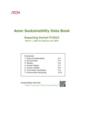 Vorschaubild Aeon Hokkaido Corporation Nachhaltigkeitsbericht fy2023