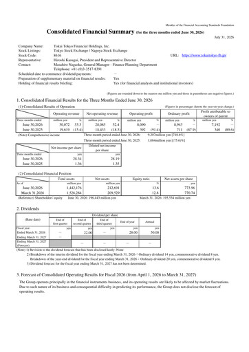 Vorschaubild Tokai Tokyo Financial Holdings Quartalsbericht 2027-q1