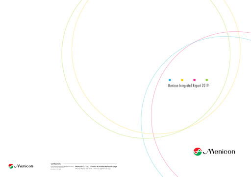 Miniature Menicon Co., Ltd. Rapport annuel 2019