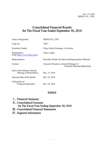 Thumbnail Shoei Co., Ltd. Financial Statement fy2018