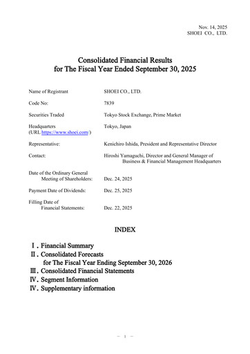 Thumbnail Shoei Co., Ltd. Financial Statement fy2025