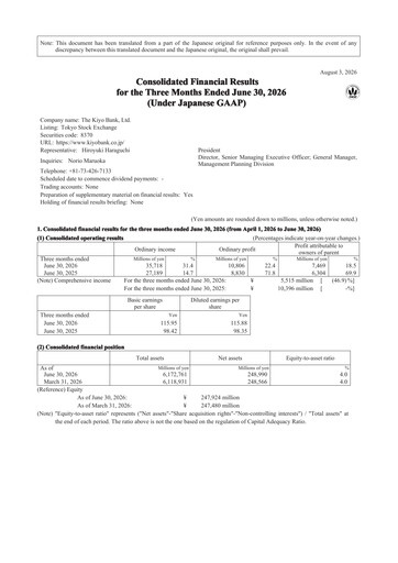 Thumbnail The Kiyo Bank Quarterly Report 2027-q1