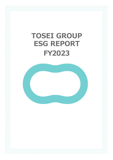 Thumbnail Tosei Corporation ESG Report fy2023