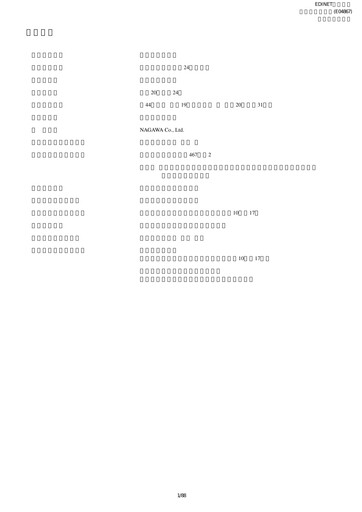 Thumbnail NAGAWA Co., Ltd. Financial Report 2008