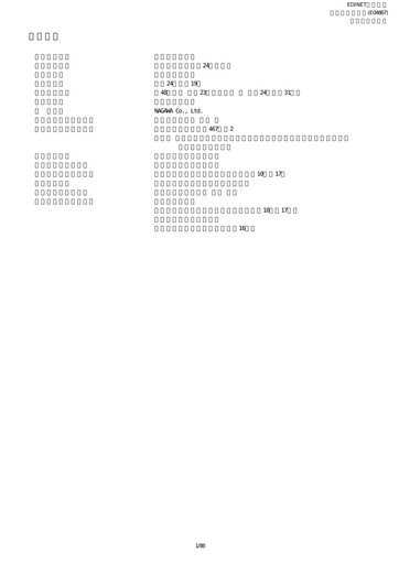 Thumbnail NAGAWA Co., Ltd. Financial Report 2012