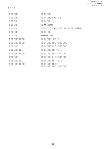 Thumbnail NAGAWA Co., Ltd. Financial Report 2015