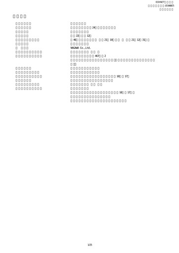 Thumbnail NAGAWA Co., Ltd. Quarterly Report 2010-q3