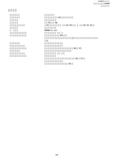 Thumbnail NAGAWA Co., Ltd. Quarterly Report 2011-q3