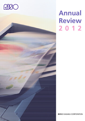 Thumbnail Riso Kagaku Corporation Annual Report 2012