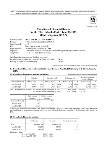 Thumbnail Riso Kagaku Corporation Quarterly Report 2026-q1