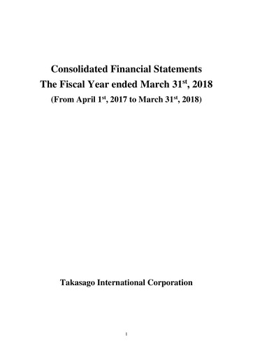 Thumbnail Takasago International Corporation Financial Statement fy2017