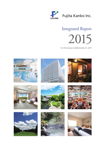 Thumbnail Fujita Kanko Annual Report 2015