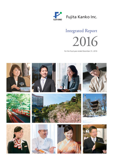 Thumbnail Fujita Kanko Annual Report 2016