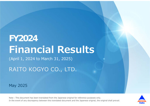 Vorschaubild Raito Kogyo Finanzbericht 2024