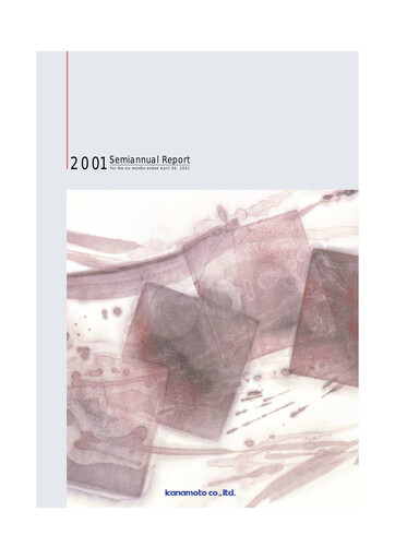 Vorschaubild Kanamoto Halbjahresbericht 2001-h1