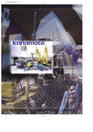 Vorschaubild Kanamoto Halbjahresbericht 2003-h1
