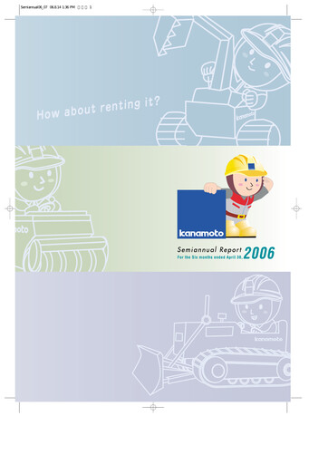 Vorschaubild Kanamoto Halbjahresbericht 2006-h1