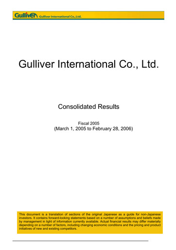 Thumbnail IDOM Inc. Financial Statement fy2005