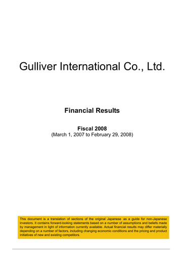 Thumbnail IDOM Inc. Financial Statement fy2008