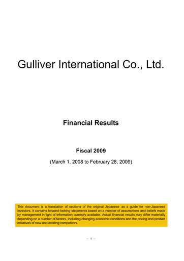 Thumbnail IDOM Inc. Financial Statement fy2009