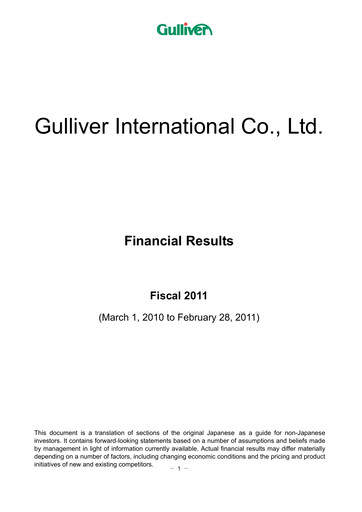 Thumbnail IDOM Inc. Financial Statement fy2011